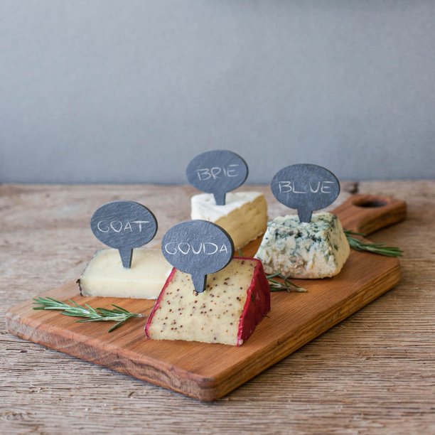Top Shelf Living Marqueurs de fromage ovals, ensemble de 4