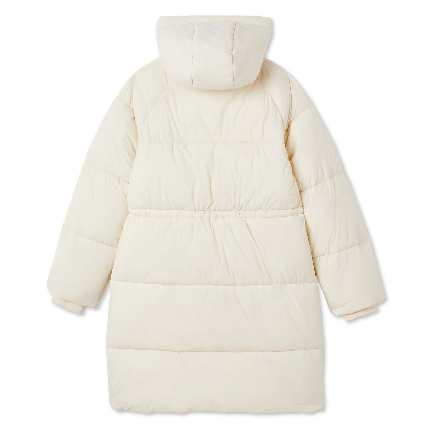 George Girls' Hooded Long Puffer with Cinched Waist, Sizes XS-XL