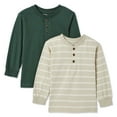 thumbnail image 1 of George Toddler Boys' Henley Tee 2-Pack, 1 of 2