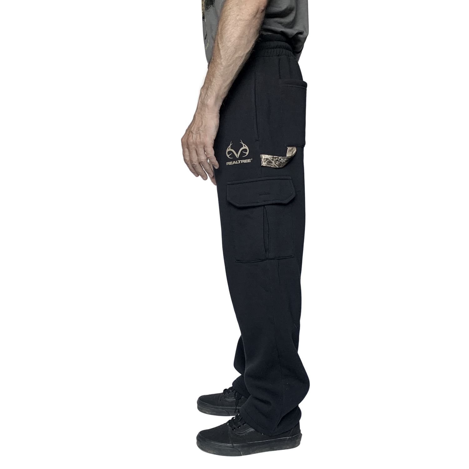 Real Tree Open Leg Fleece Sweatpants, Sizes: S-XXL