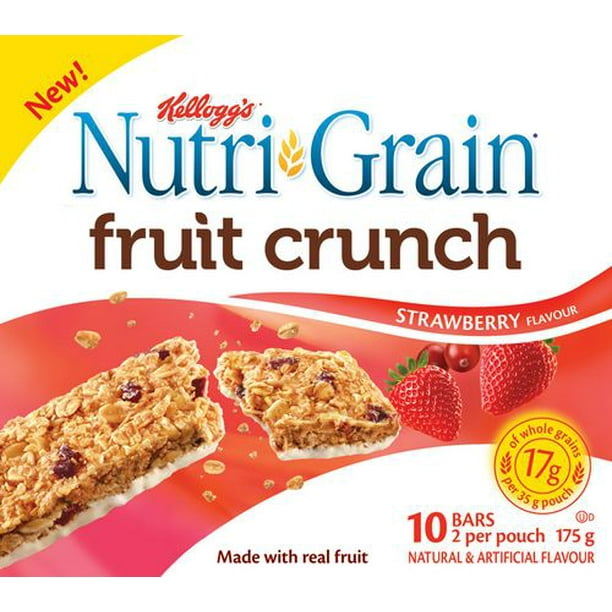 Croquants aux fruits de Nutri Grain - fraises