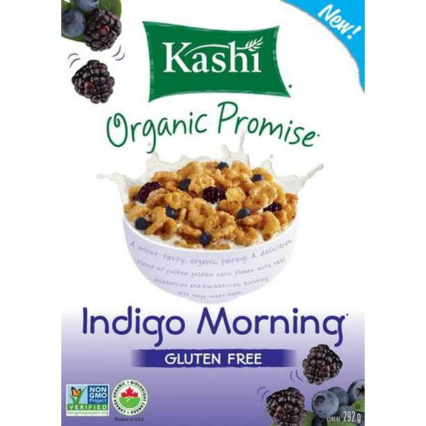 Céréales Kashi Promesse biologique Réveil indigo Sans gluten, 292 g