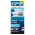 thumbnail image 2 of Clearblue Double Check & Date Home Pregnancy Test Combo Pack, Digital Pregnancy Test with Weeks Indicator & Rapid Detection Pregnancy Test, 2 Tests, 2 of 9