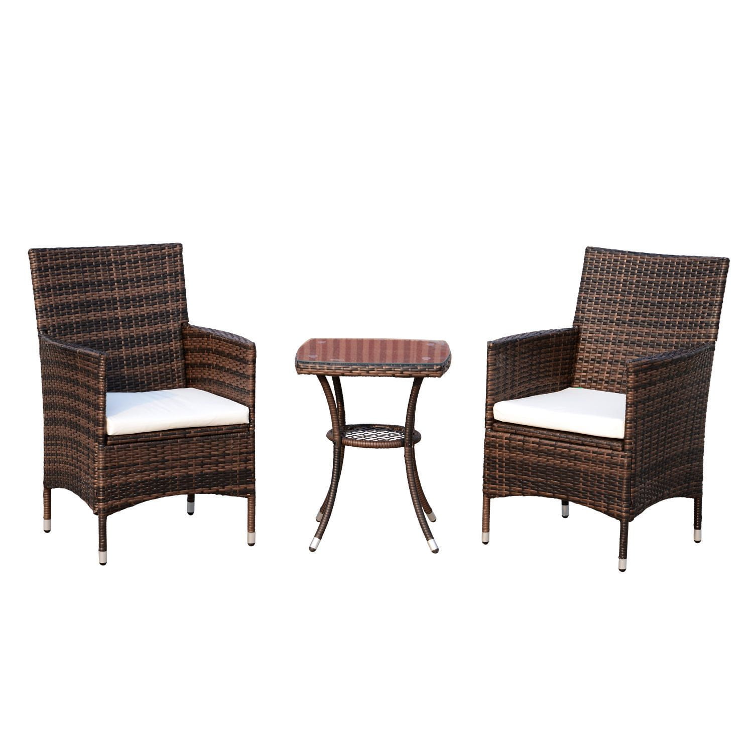 Outsunny 3pcs Rattan Coffee Set | Walmart Canada