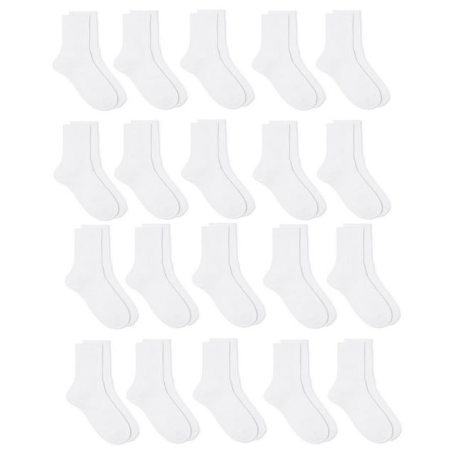 Athletic Men's Crew Socks 20-Pack