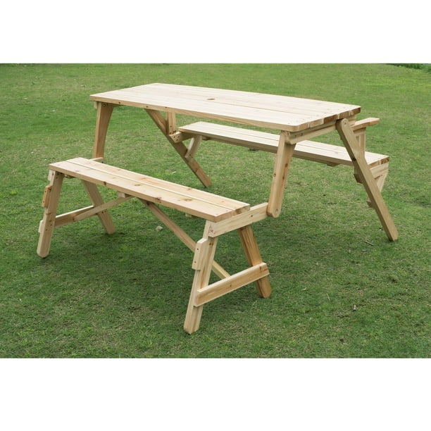 Outsunny 2 in 1 Outdoor Picnic Table Walmart.ca