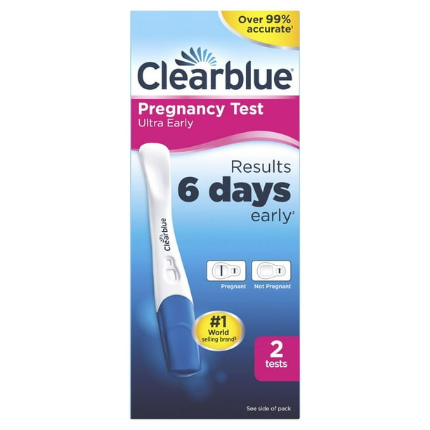 Clearblue Ultra Early Pregnancy Test Kit, Early Detection at Home ...