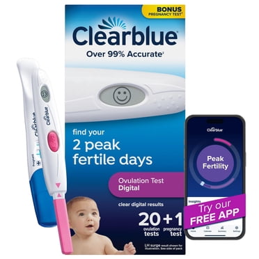 Test d’ovulation numérique Clearblue, 20 un.