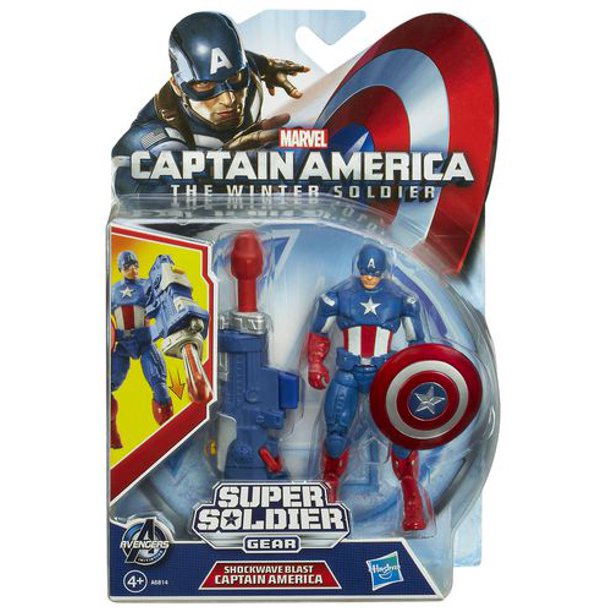 Marvel Captain America Super Soldier Gear - Figurine Captain America Onde de choc