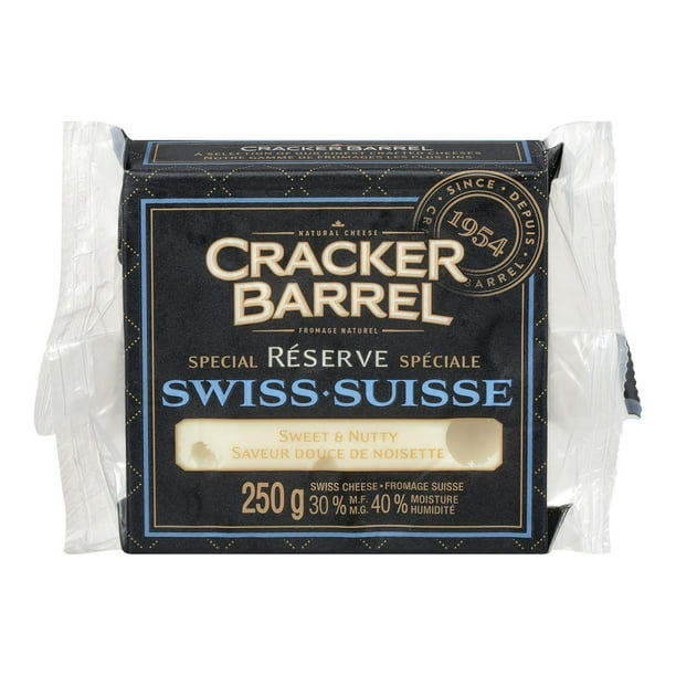 Fromage naturel suisse Réserve spéciale à saveur douce de noisette de Cracker Barrel