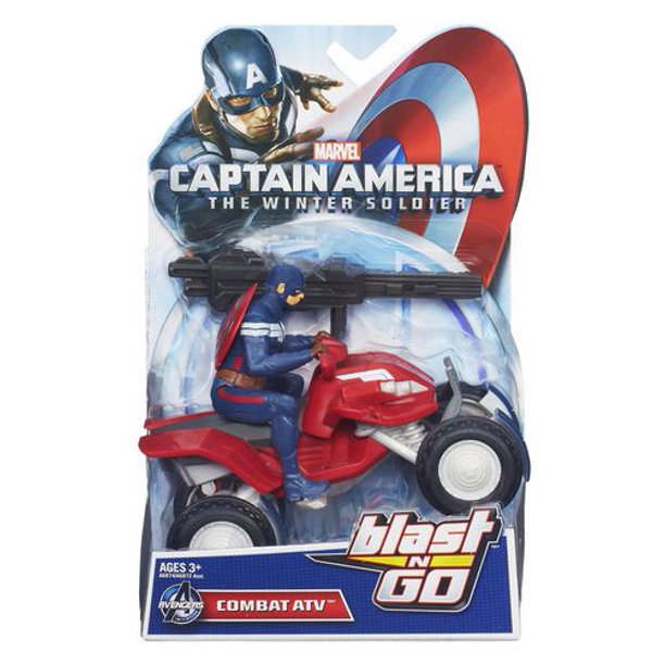 Marvel Captain America Blast 'N Go - Véhicule VTT de combat