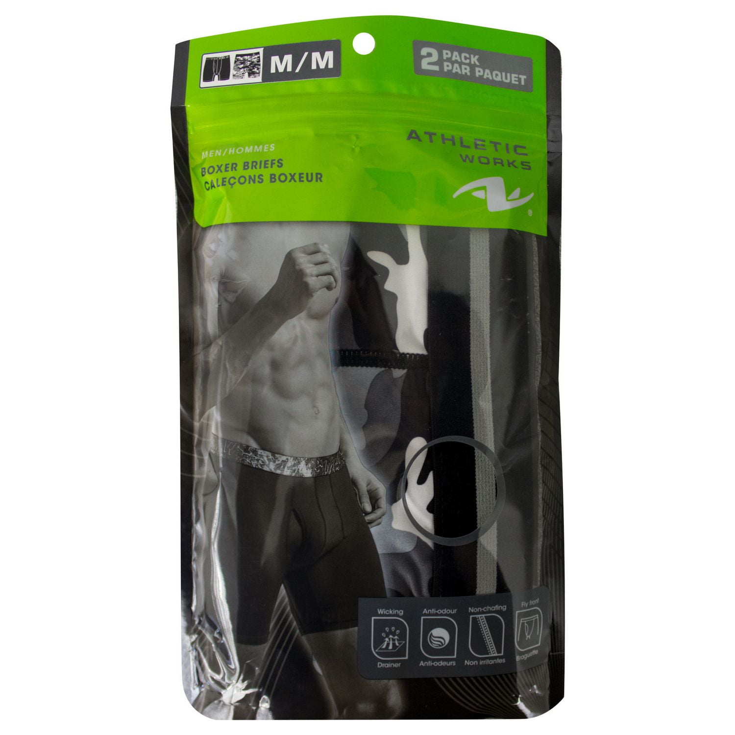 Sous-vêtements Caleçons boxeurs Athletic Works pour hommes en paq. de 2