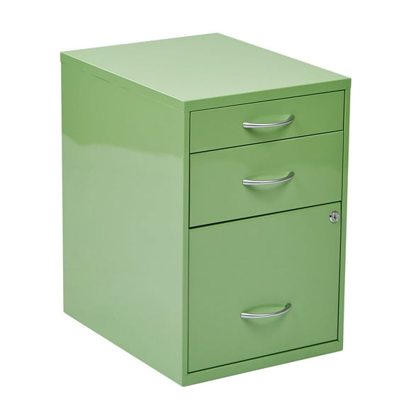 OSP Designs 22” Green Metal File Cabinet