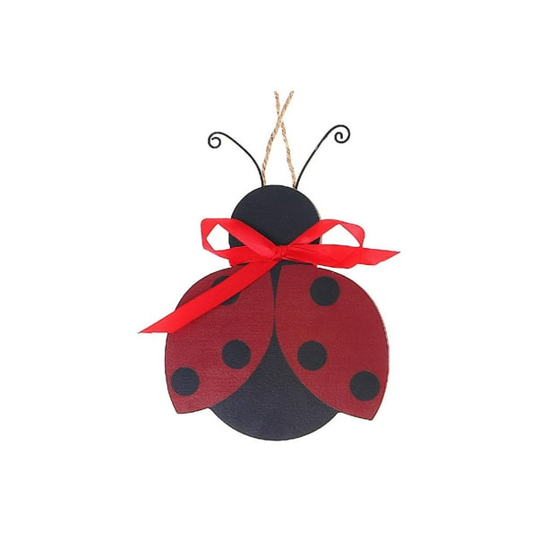 IH Casa Decor Wooden Ladybug Figurine Wall Hanger - Walmart.ca