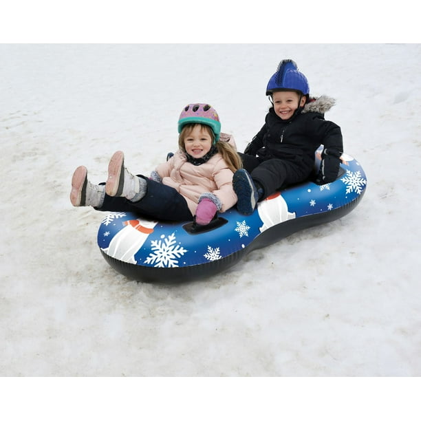 Bouée de neige gonflable Pingouin - luge jeux et sport d'hiver neige 