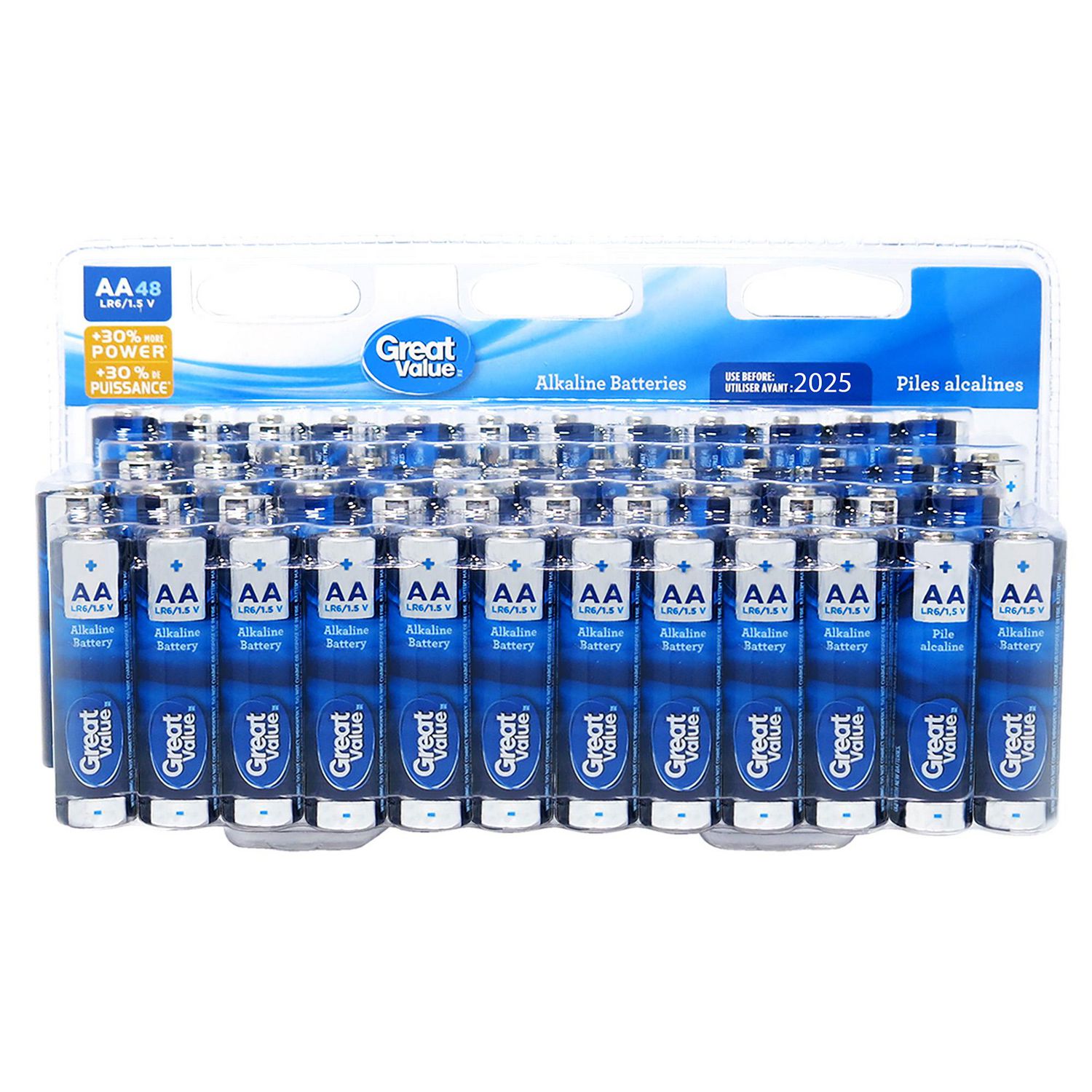   Basics 48-Pack AA Alkaline High-Performance Batteries,  1.5 Volt, 10-Year Shelf Life : Health & Household