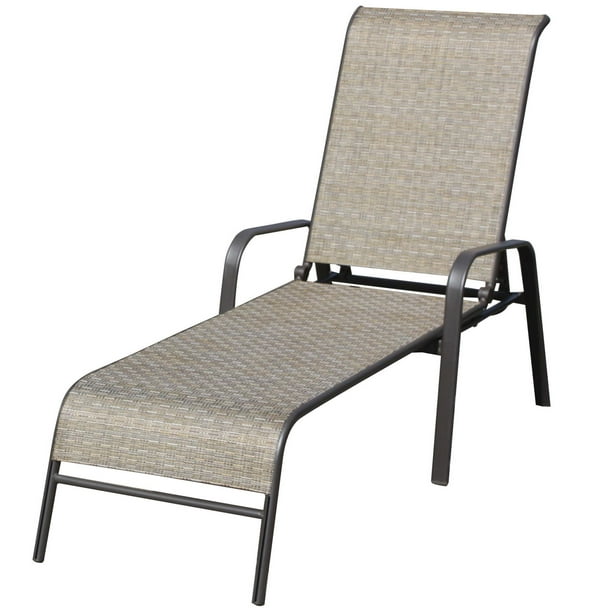 Chaise longue hometrends en textilène