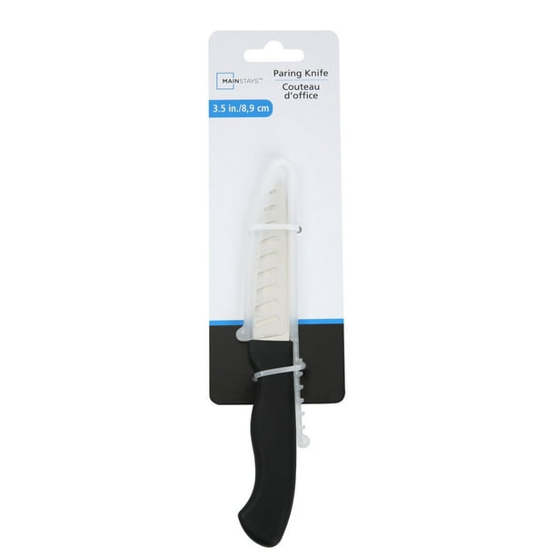 Mainstays Stainless Steel 3.5 Paring Knife with Soft Grip Handle 