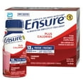 thumbnail image 1 of Ensure Plus Calories, Nutritional Supplement Shake, To Help With Healthy Weight Gain Or Maintenance, Strawberry, 6 x 235-mL Bottles, 1 of 9