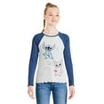thumbnail image 1 of Disney Girls' Stitch Raglan Tee, 1 of 3