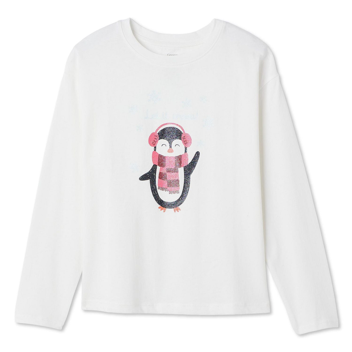 T-shirt à manches longues avec imprimé graphique George pour filles