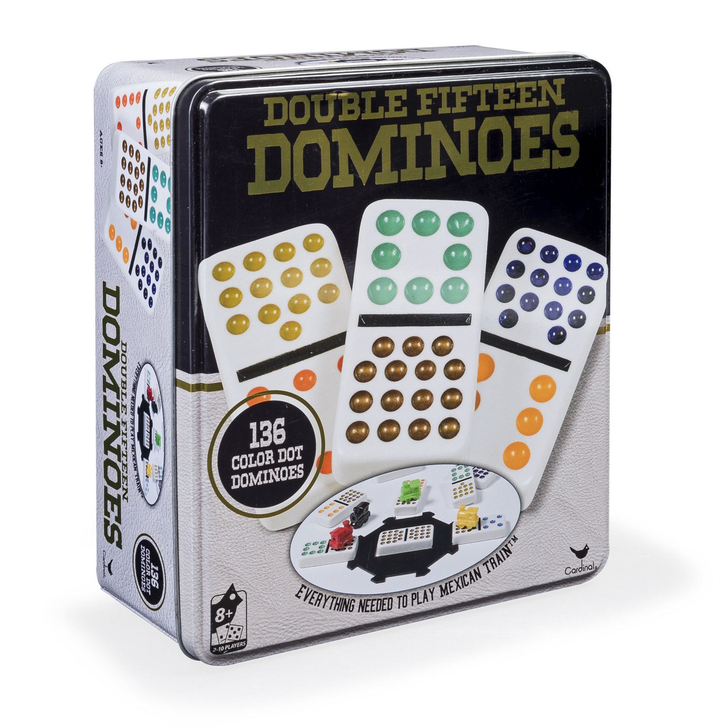 Jeu Dominos double quinze colorés de Cardinal Games 