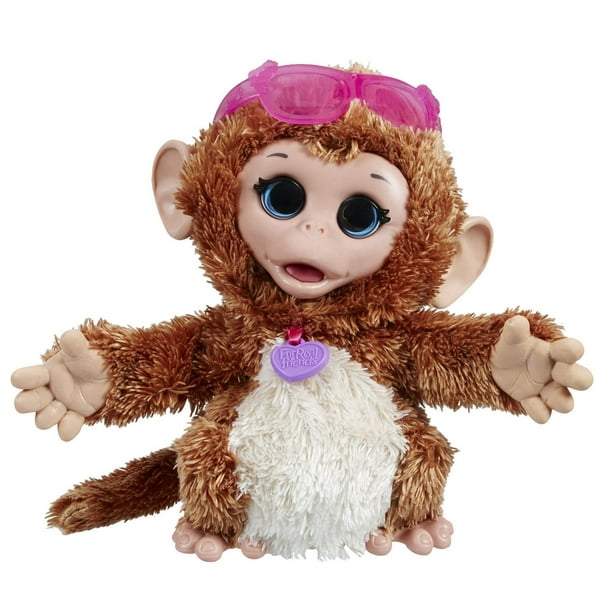 Jouet pour bébés Joyeux animaux de FurReal Friends - Baby Cuddles, Mon singe ricaneur
