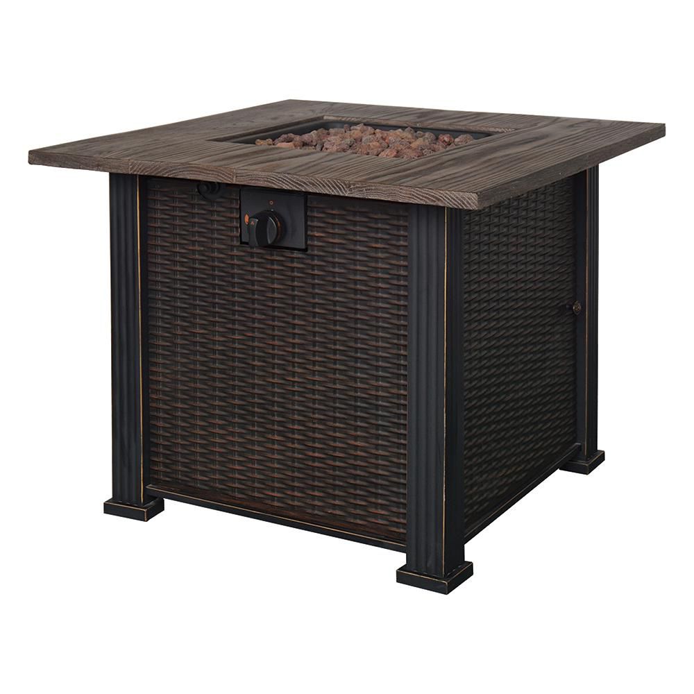 Hometrends Tuscany Gas Fire Table, Garden Treasures Portable Gas Fire Pit Instructions