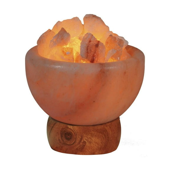 Mountain Gold T-Zone 721FB Himalayan Salt Crystal Fire Bowl Lamp