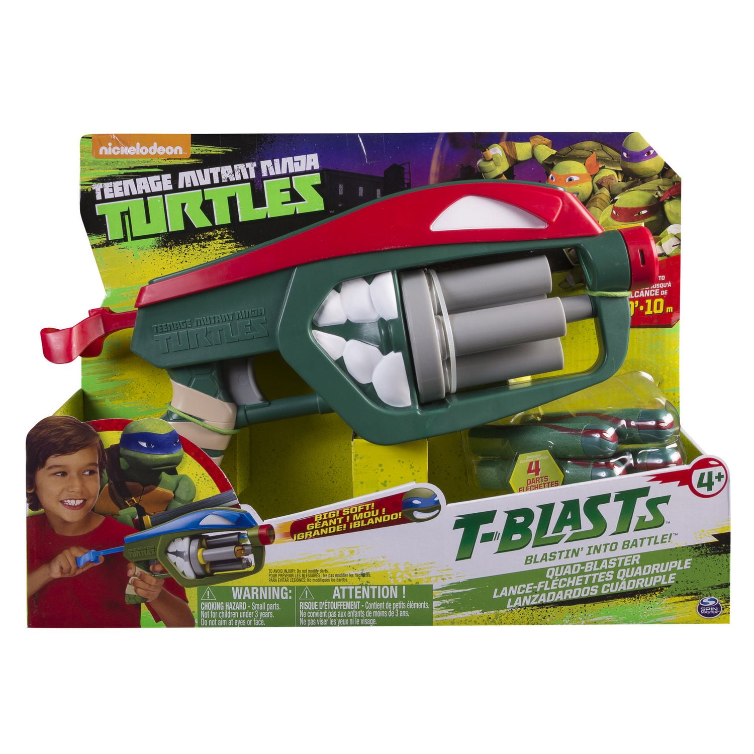 Teenage Mutant Ninja Turtles T-Blasts Blastin' Into Battle Quad 