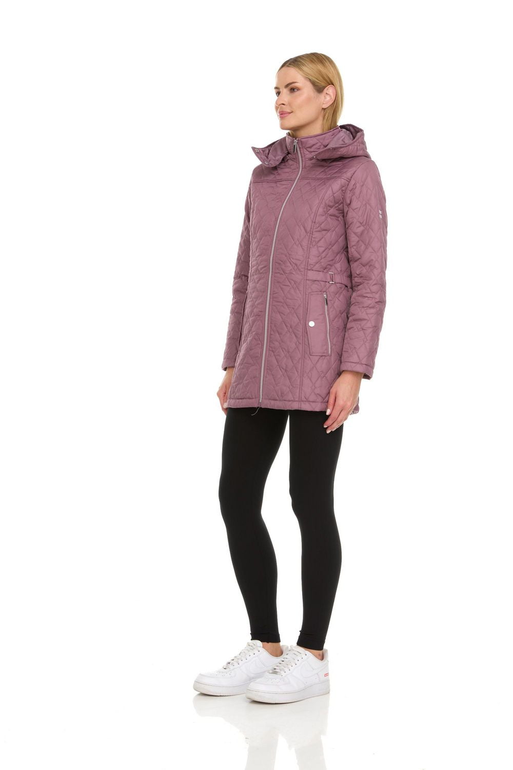 Veste matelassée avec capuchon Swiss Alps pour femmes