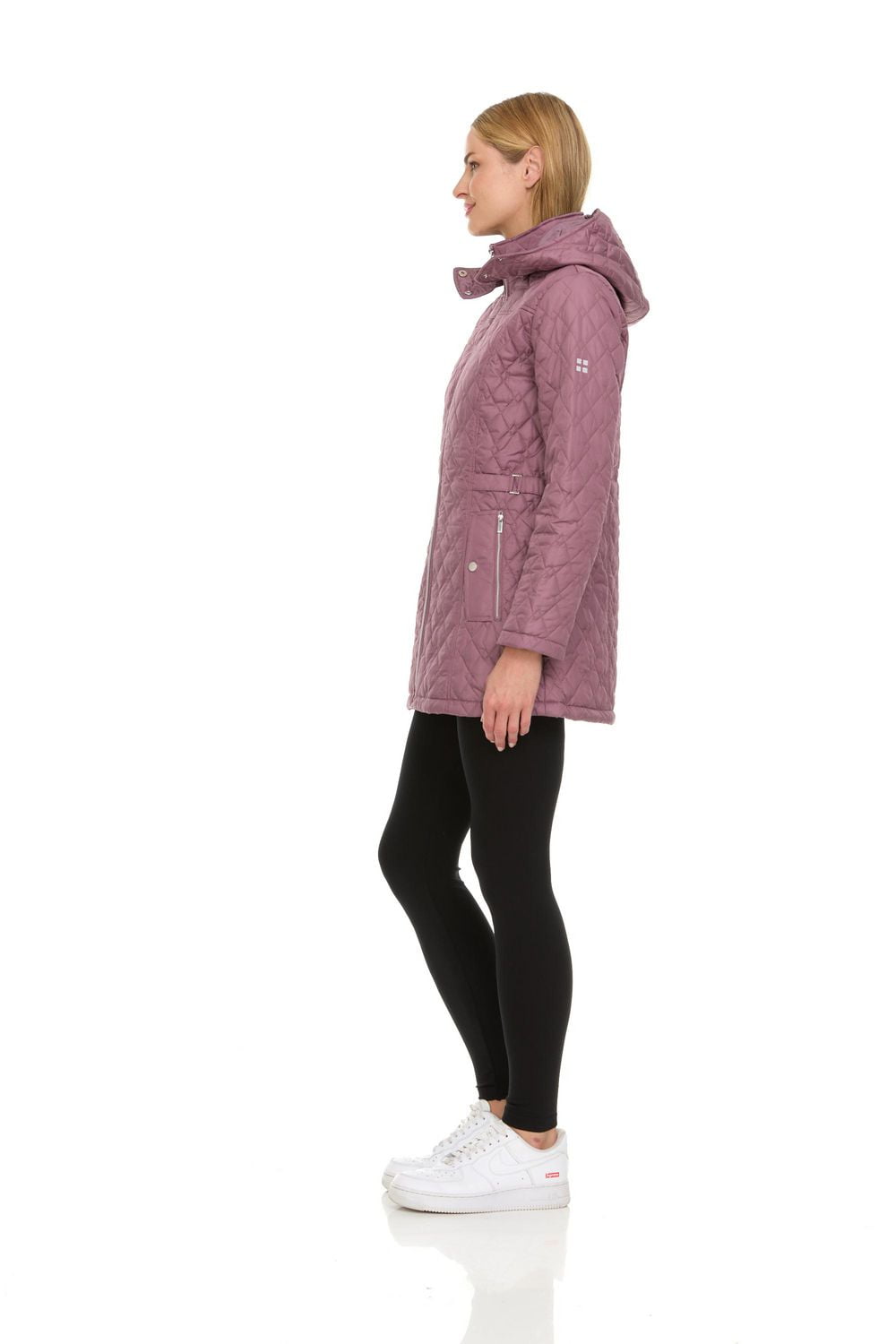 Veste matelassée avec capuchon Swiss Alps pour femmes