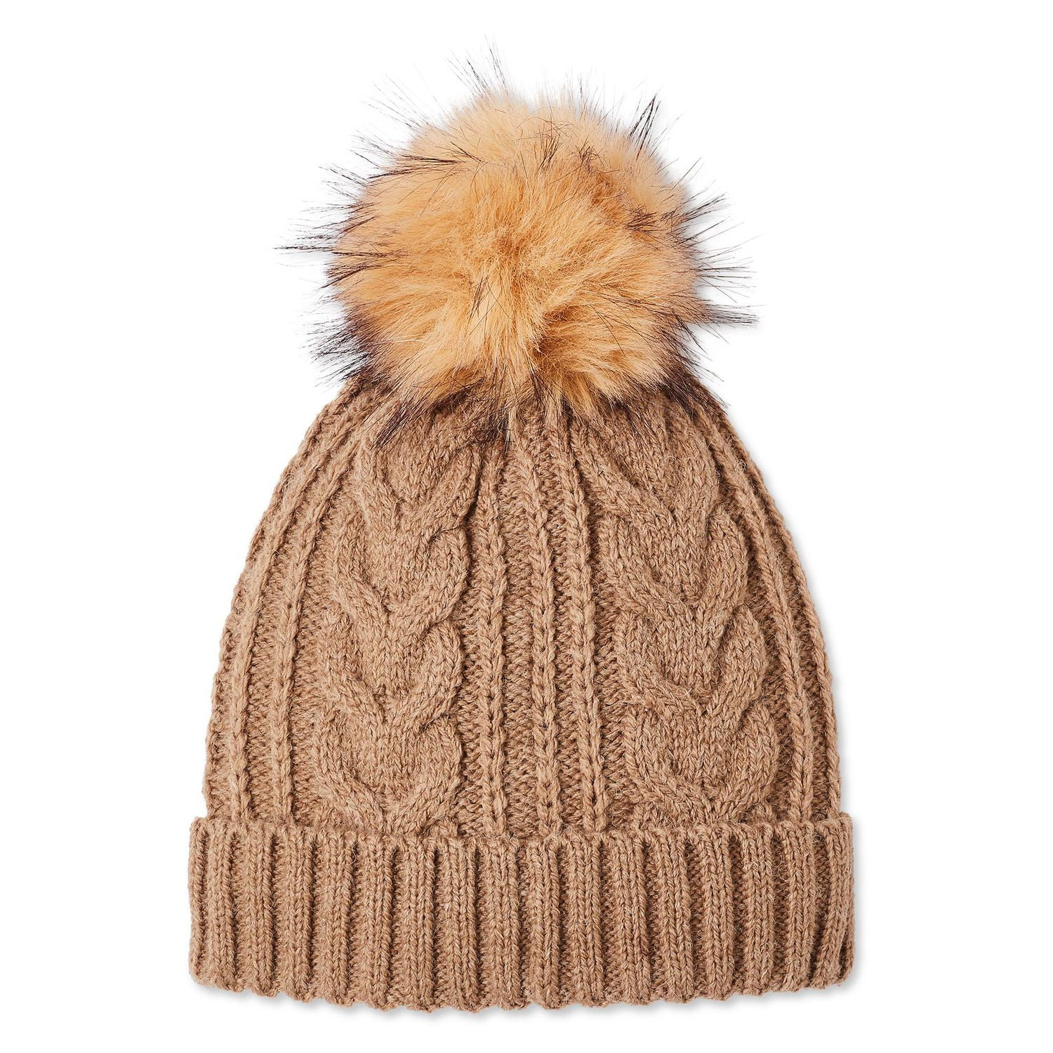 Tuque en maille torsadée Canadiana collection non genrée pour enfants