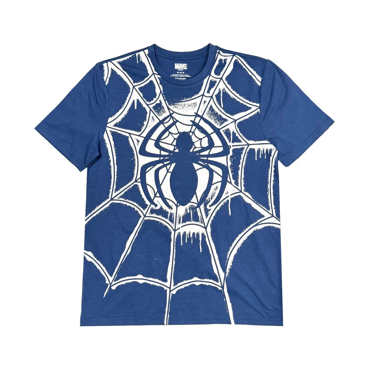 Marvel T-shirt à manches courtes Spider-man Spray Web pour hommes