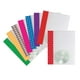 Storex Économie Couverture de Rapport à 2 Pochettes /Clair+bande coloré (25 unités /paquet) – image 1 sur 2