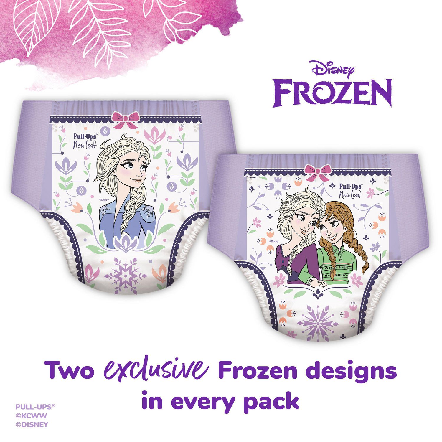  Pull-Ups New Leaf Girls' Disney Frozen Potty Training Pants, 4T-5T  (38-50 lbs), 60 Ct : Baby