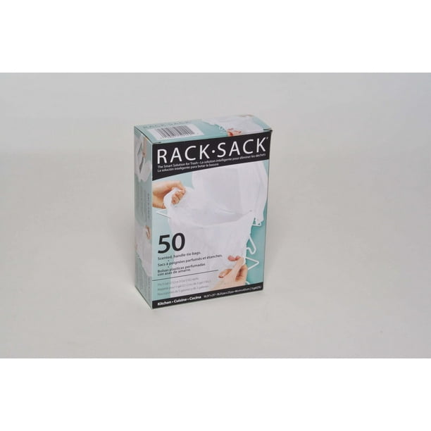 Rack Sack White Kitchen And Bathroom Garbage System Refill Bags