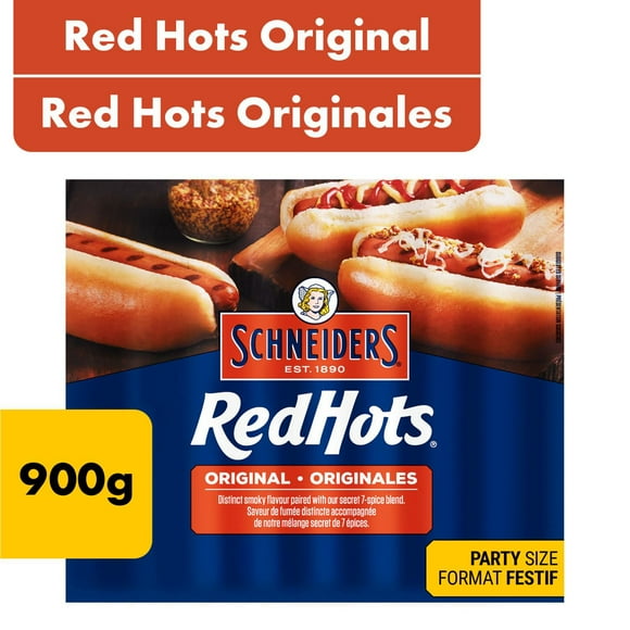 Schneiders Red Hots Original Hot Dogs Party Size, 900 g