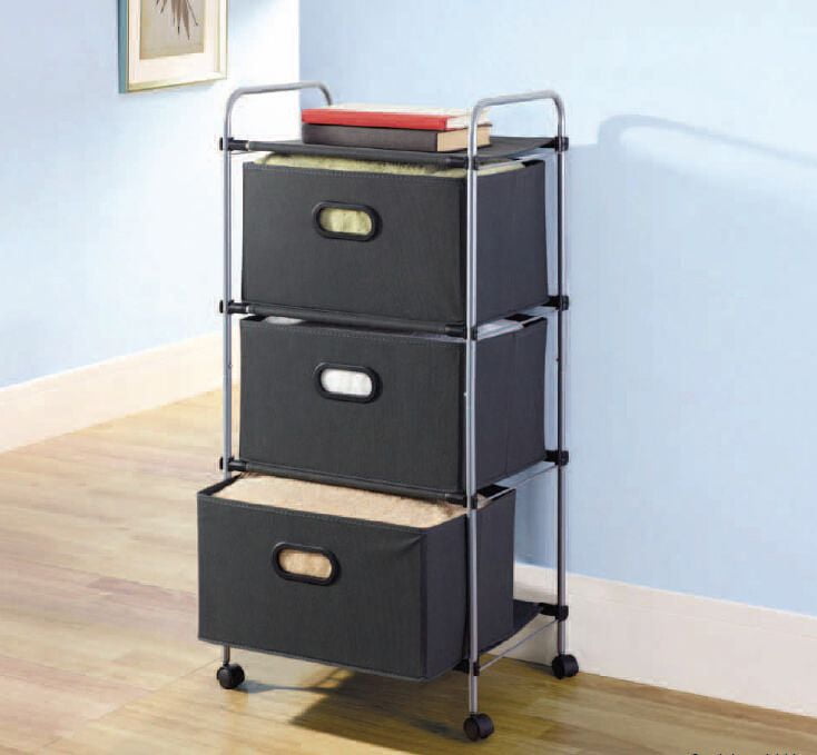 Mainstays 3-Tier Drawer Cart, Grey | Walmart Canada