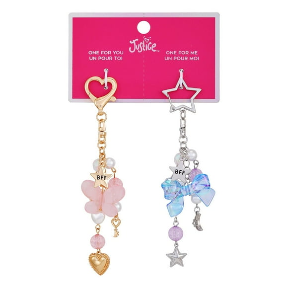 Justice BFF key chain