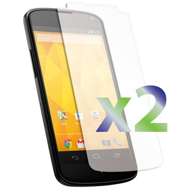Protecteur d'écran pour Nexus 4 d'Exian - clair, paq. de 2