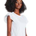 thumbnail image 2 of George Women's Flutter Sleeve Tee, 2 of 6