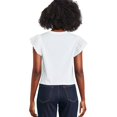 thumbnail image 3 of George Women's Flutter Sleeve Tee, 3 of 6