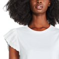 thumbnail image 4 of George Women's Flutter Sleeve Tee, 4 of 6