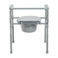 thumbnail image 4 of Drive Medical Gray Steel Folding Deep Seat Bedside Commode, 4 of 6