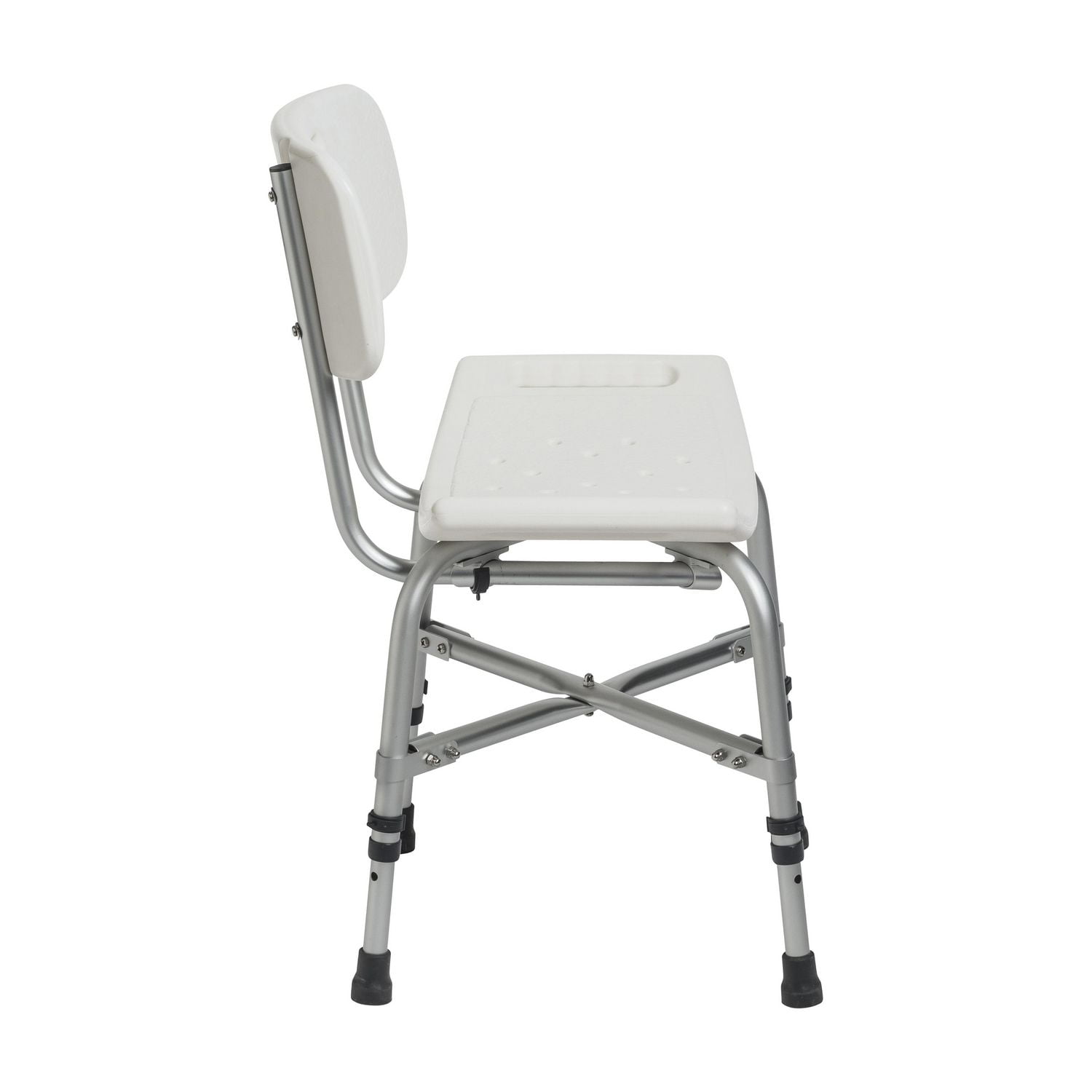 Drive Medical White Bariatric Heavy Duty Bath Bench with Backrest