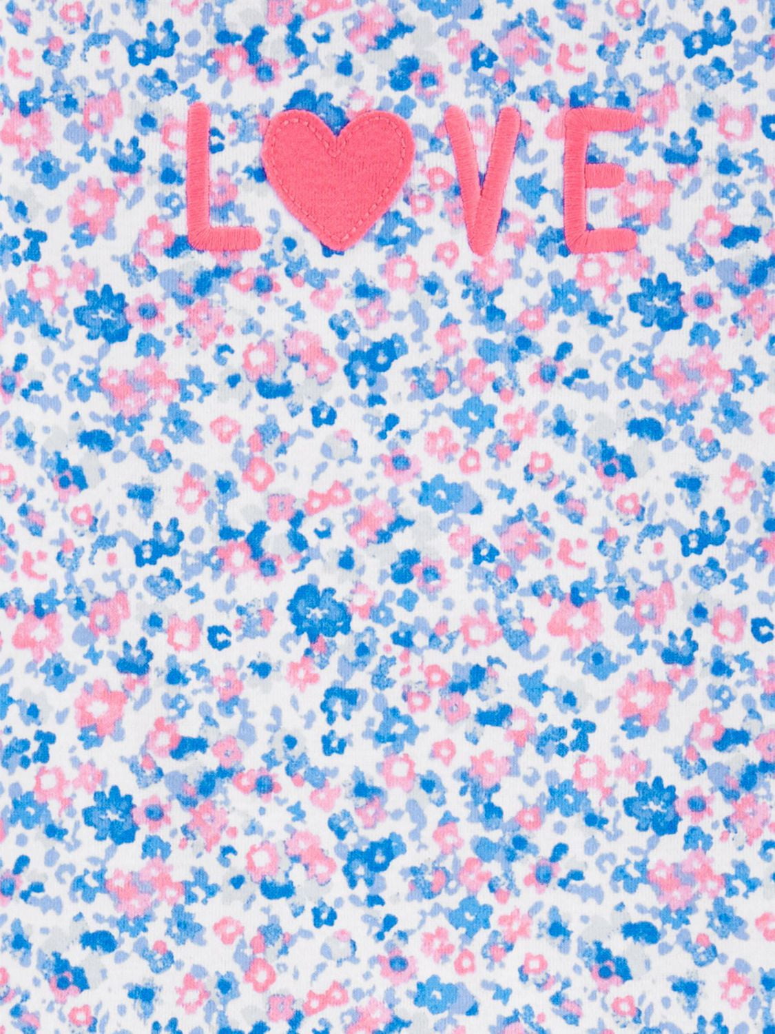 Carter's Child of Mine Big Kid Blue Floral Pyjama Set