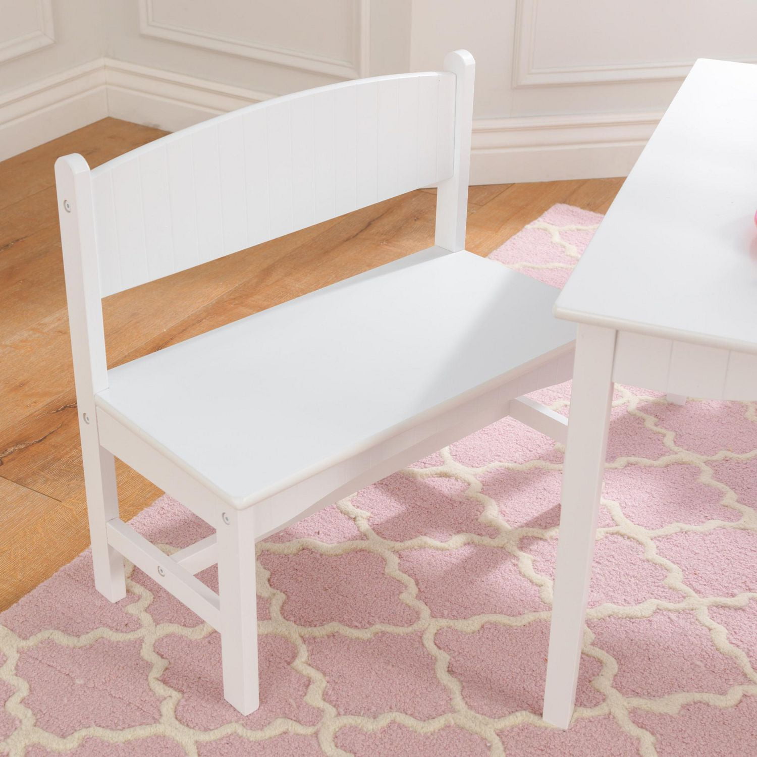 KidKraft Nantucket Table with Bench 2 Chair Set White Walmart