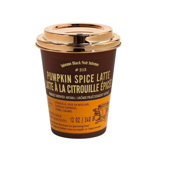 Aroma Light 12oz Pumpkin Spice Latte Soy Wax Blended Scented Candle,1 cotton wick