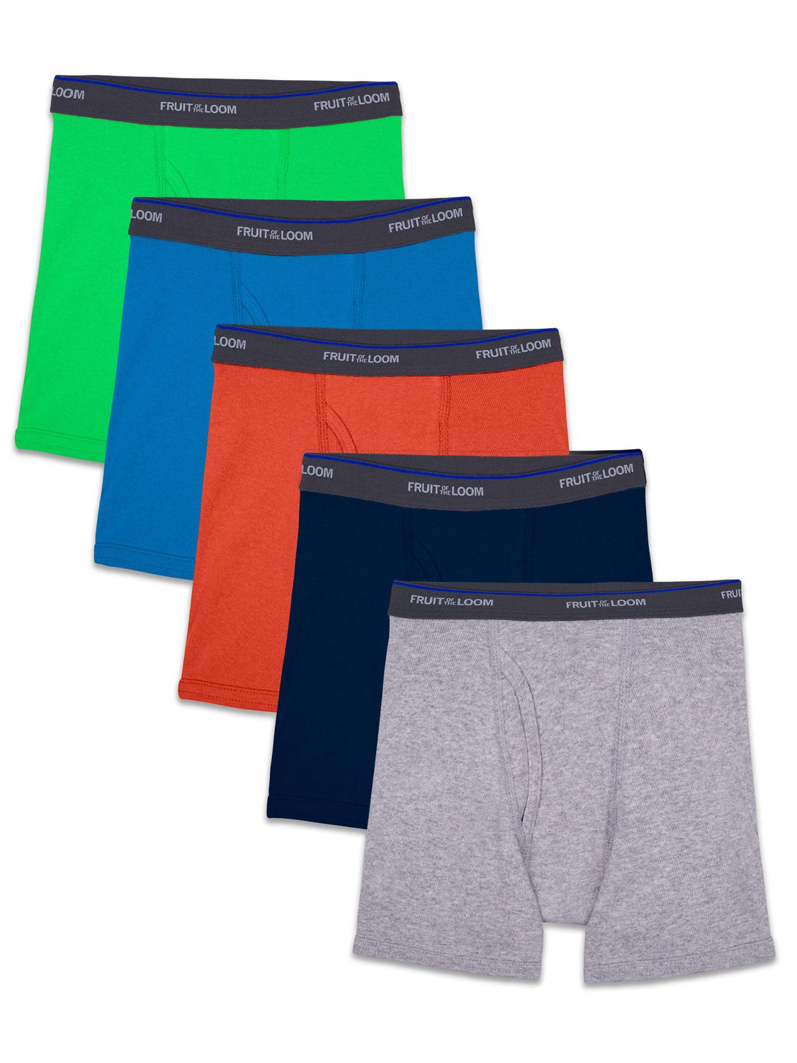 Fruit Of The Loom Boys Boxer Briefs Underwear 100% Cotton Set of 10 4T/5T  New
